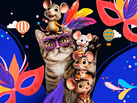 Спектакль "Маскарад котов и мышей" - Афиша цирка Спектакль "Маскарад котов и мышей" - Афиша цирка